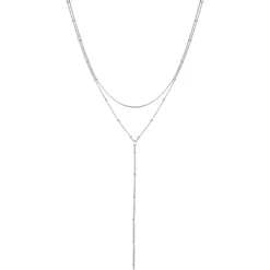 Lariat Necklaces | Filigrane Ketten | Hey Happiness Doppelreihige Kette Y Form