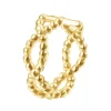 Ear Cuffs | Ohrstecker | Hey Happiness Doppelt Gedrehter Ear Cuff Ohrring Sterlingsilber in Gold