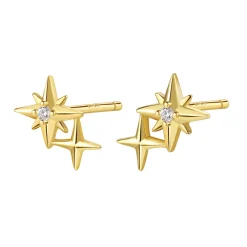 Ohrstecker | Hey Happiness Duo Konstellation Ohrstecker aus Sterlingsilber in Gold