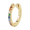Ear Cuffs | Ohrstecker | Hey Happiness Ear Cuff Ohrring mit Bunten Strasssteinen Sterlingsilber mit überzug Gold