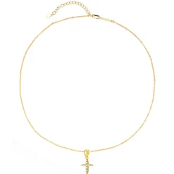 Anhänger | Filigrane Ketten | Hey Happiness Edelstein Kreuz Anhänger Kette aus Sterlingsilber