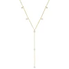 Lariat Necklaces | Filigrane Ketten | Hey Happiness Ellipse Y Kette Gold Sterlingssilber