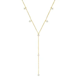 Lariat Necklaces | Filigrane Ketten | Hey Happiness Ellipse Y Kette Gold Sterlingssilber