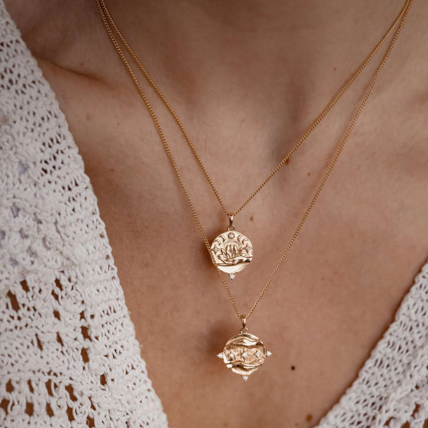 Filigrane Ketten | Hey Happiness Empowerment Kette mit Anhänger Sterlingsilber