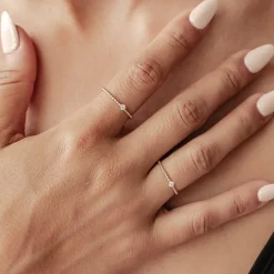 Trauringe Und Eheringe | Hey Happiness Endlose Liebe Diamant Ring 14K Gold