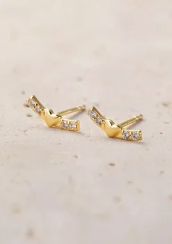 Ohrstecker | Hey Happiness Erhebung Ohrstecker 14K Gold