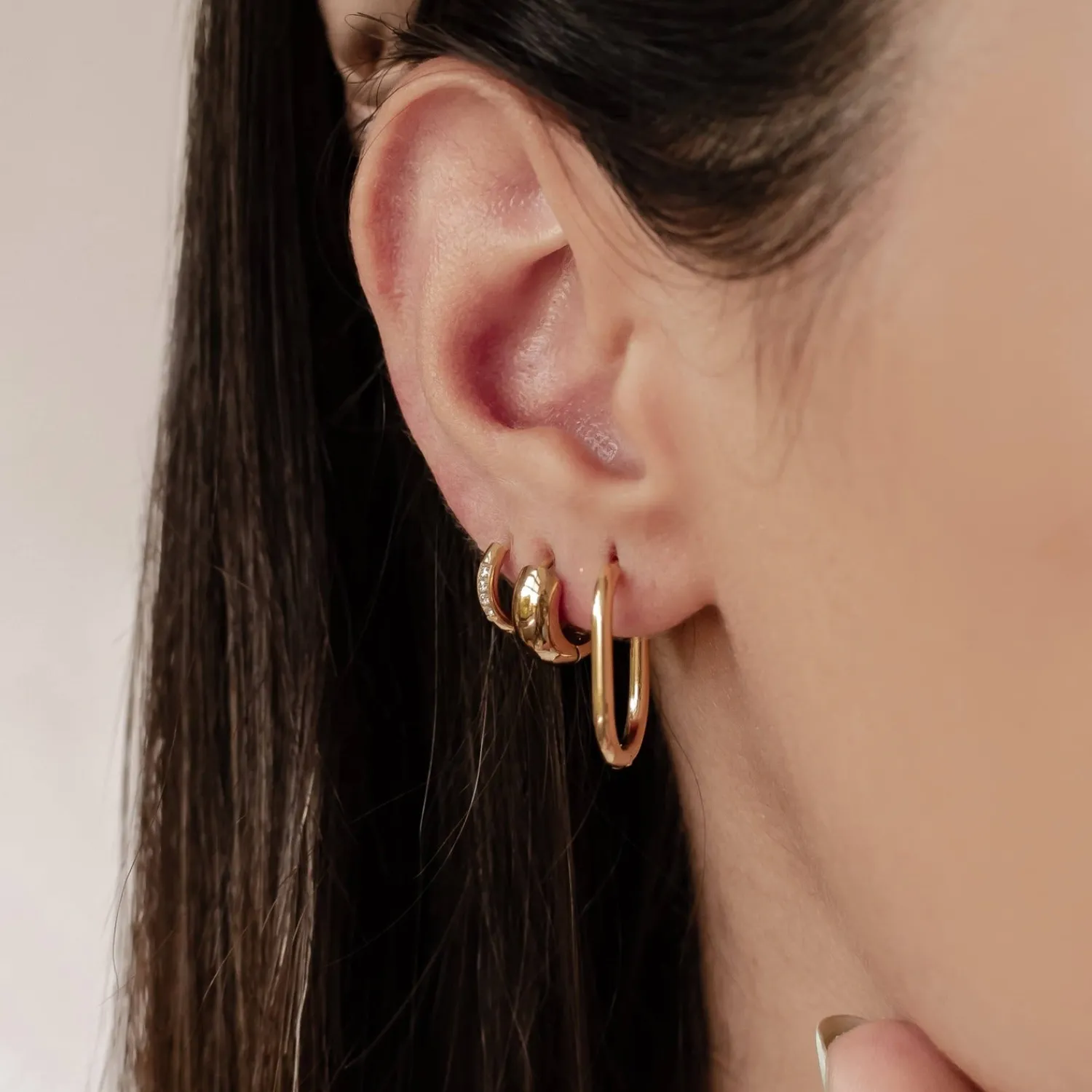 Earring Stack Sets | Creolen | Hey Happiness Essentielles Ohrringe-Set Wasserfest Gold