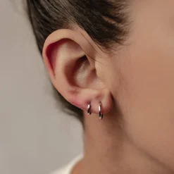 Earring Stack Sets | Creolen | Hey Happiness Eternal Ohrringe Set 585 Gold