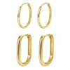 Creolen | Hey Happiness Ewigkeit Ohrringe Set 585 Gold