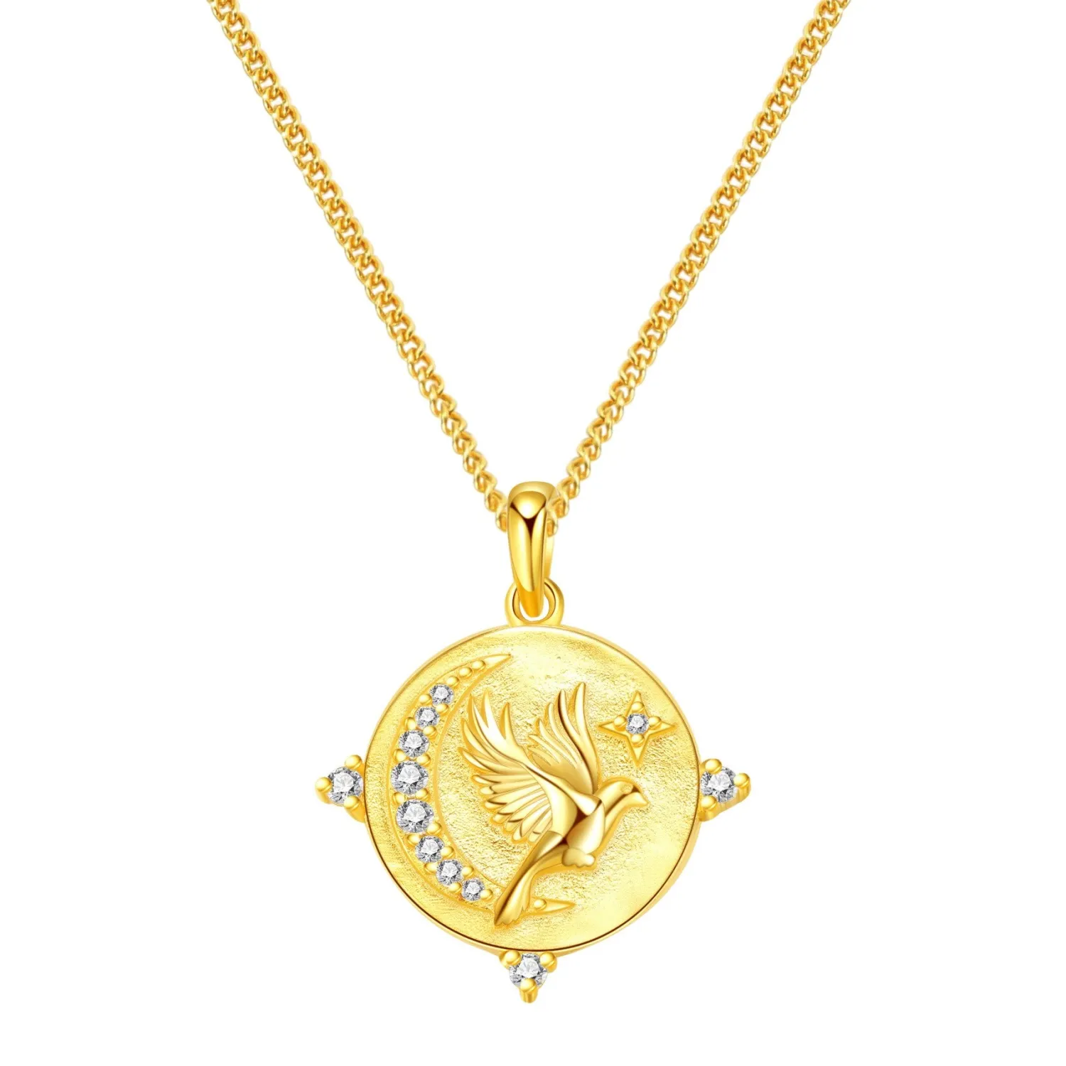 Filigrane Ketten | Hey Happiness Fearless Kette mit Anhänger Sterlingsilber