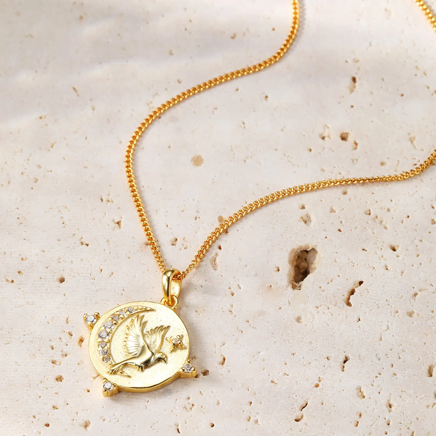 Filigrane Ketten | Hey Happiness Fearless Kette mit Anhänger Sterlingsilber
