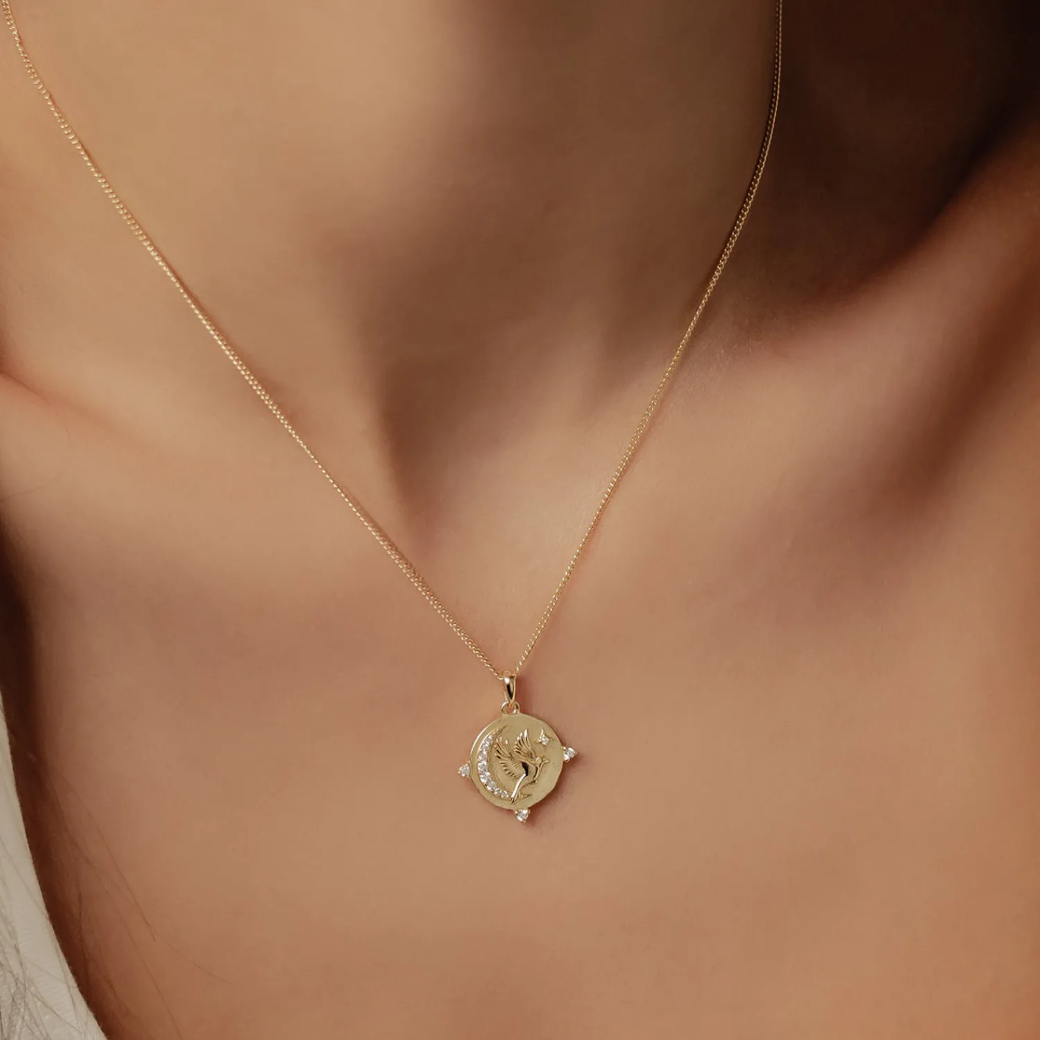 Filigrane Ketten | Hey Happiness Fearless Kette mit Anhänger Sterlingsilber