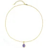 Filigrane Ketten | Hey Happiness Februar Amethyst Geburtsstein Halskette Sterlingsilber