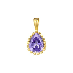 Filigrane Ketten | Hey Happiness Februar Amethyst Geburtsstein Halskette Sterlingsilber