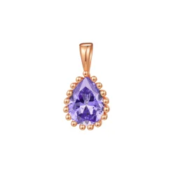 Filigrane Ketten | Hey Happiness Februar Amethyst Geburtsstein Halskette Sterlingsilber