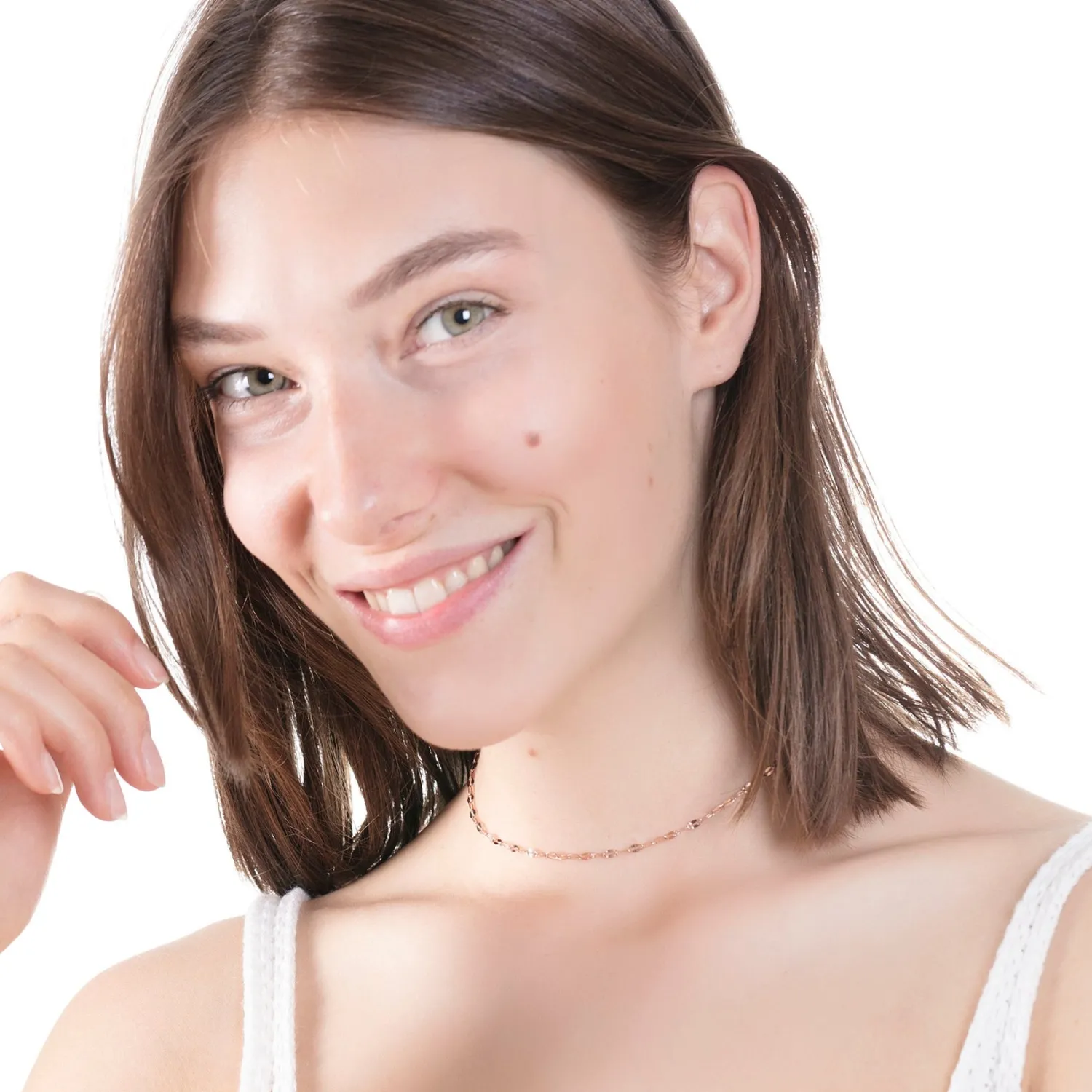 Choker Ketten | Filigrane Ketten | Hey Happiness Feine Choker Kette in Rosegold Rose Gold
