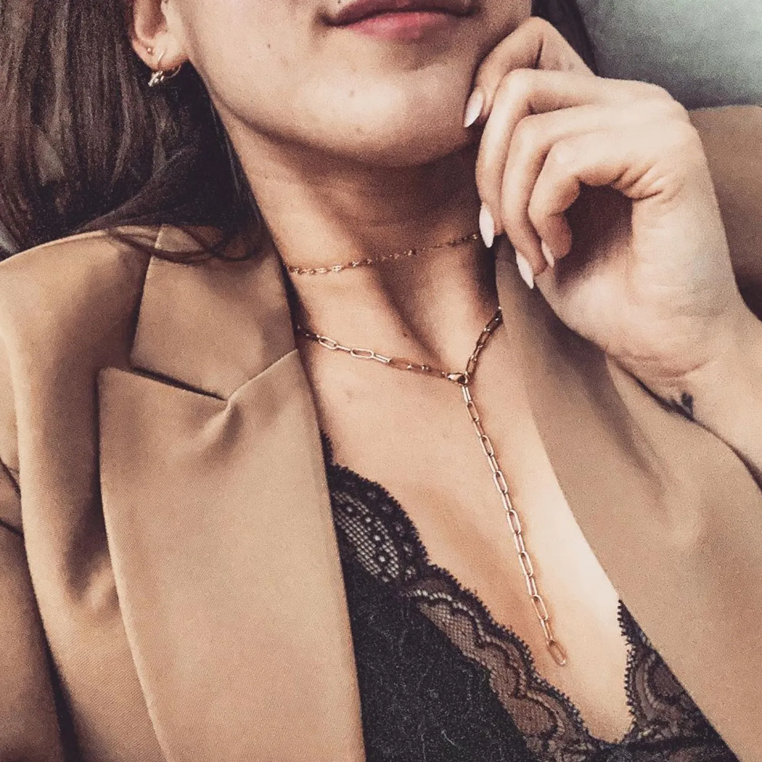 Choker Ketten | Filigrane Ketten | Hey Happiness Feine Choker Kette in Rosegold Rose Gold