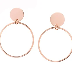 Creolen | Hey Happiness Feine Kreis Ohrringe Creolen-Design Rose Gold