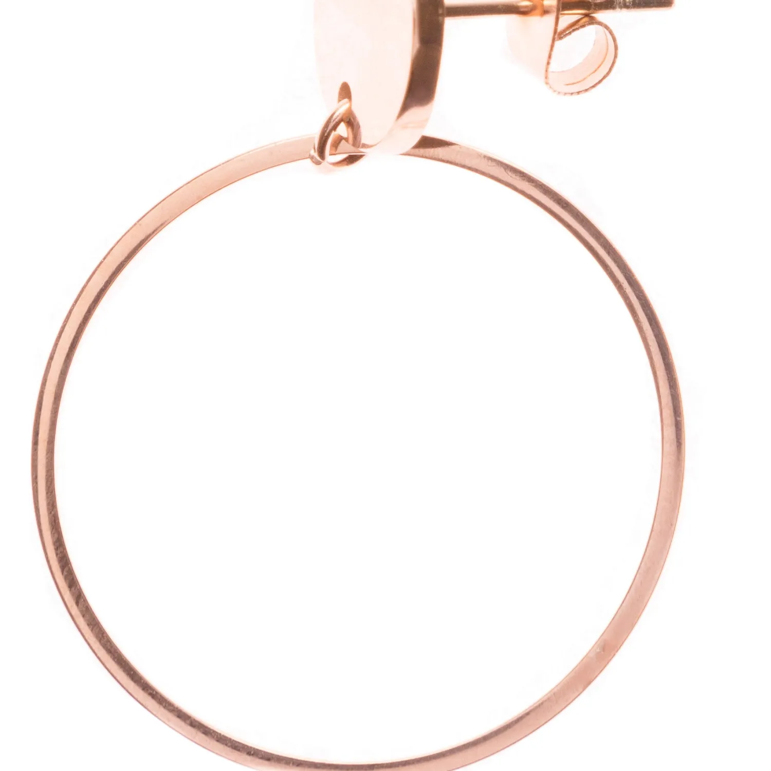 Creolen | Hey Happiness Feine Kreis Ohrringe Creolen-Design Rose Gold