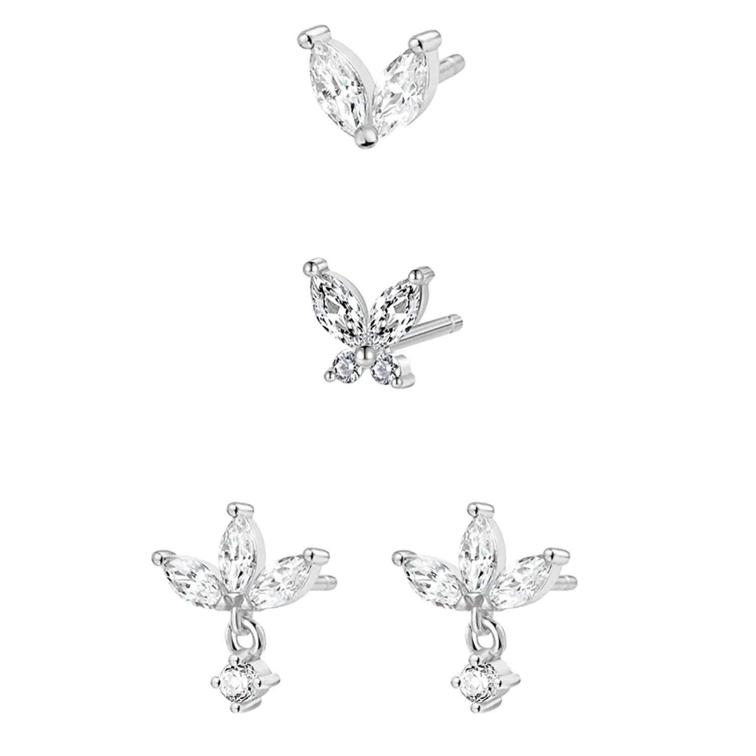 Earring Stack Sets | Hey Happiness Feine Ohrringe Vergoldetes Sterlingsilber