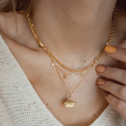 Filigrane Ketten | Hey Happiness Feine Strukturierte Kette Sterlingsilber