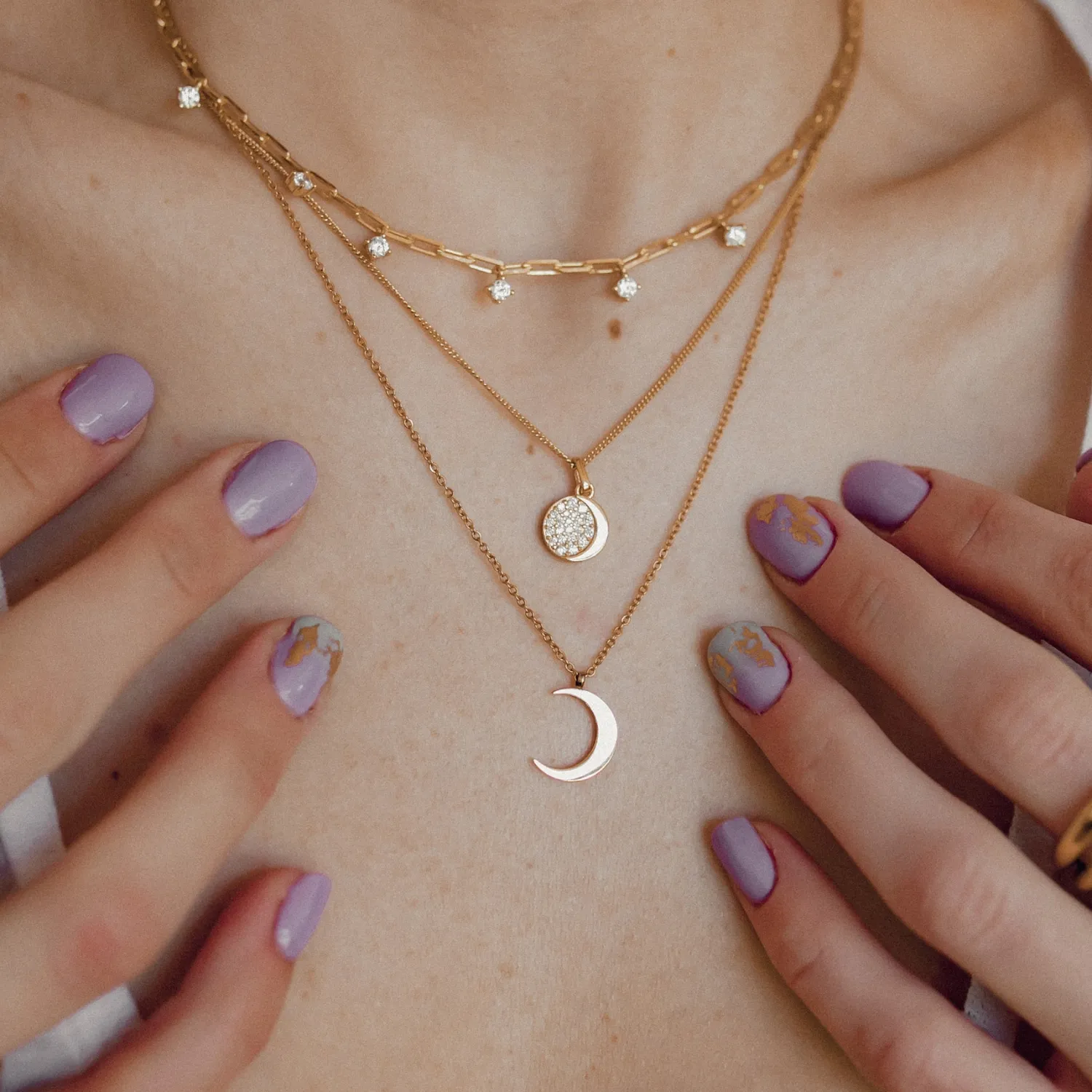 Filigrane Ketten | Hey Happiness Feine Strukturierte Kette Sterlingsilber