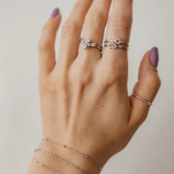 Ketten Armbänder | Hey Happiness Feines Starburst Armband Sterlingsilber Silver