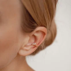 Ear Cuffs | Ohrstecker | Hey Happiness Feuerfunke Ear Cuff Sterlingsilber in Gold