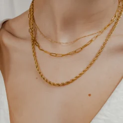 Statement Ketten | Hey Happiness Filigrane Kordelkette in Gold