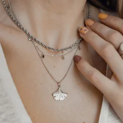 Statement Ketten | Hey Happiness Filigrane Kordelkette in Silber Silver