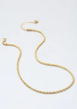 Statement Ketten | Hey Happiness Filigrane Kordelkette in Gold