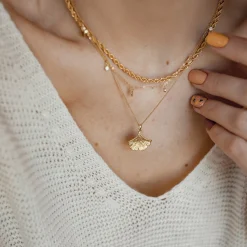 Statement Ketten | Hey Happiness Filigrane Kordelkette in Gold