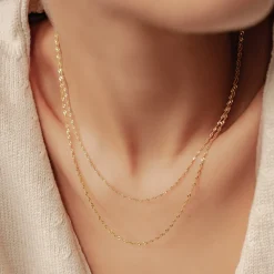 Filigrane Ketten | Hey Happiness Filigrane Singapurkette Vereter Sterlingsilber Gold