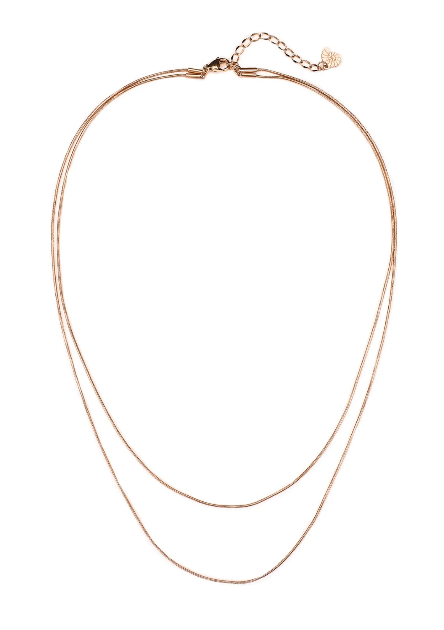 Filigrane Ketten | Hey Happiness Filigrane Zweireihige Schlangenkette Rosegold Rose Gold