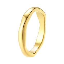 Auffällige Ringe | Schlichte Ringe | Hey Happiness Filigraner Ring Gewellt Veret Gold