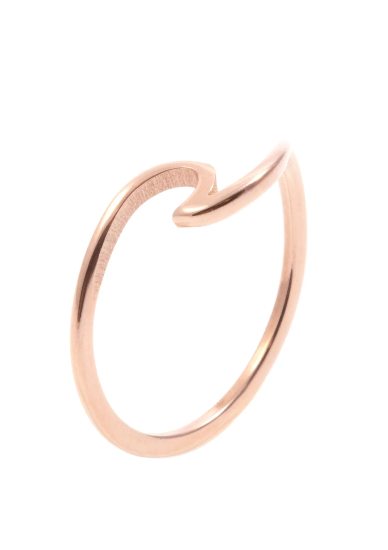 Schlichte Ringe | Hey Happiness Filigraner Wellenförmiger Ring in Rosegold Rose Gold