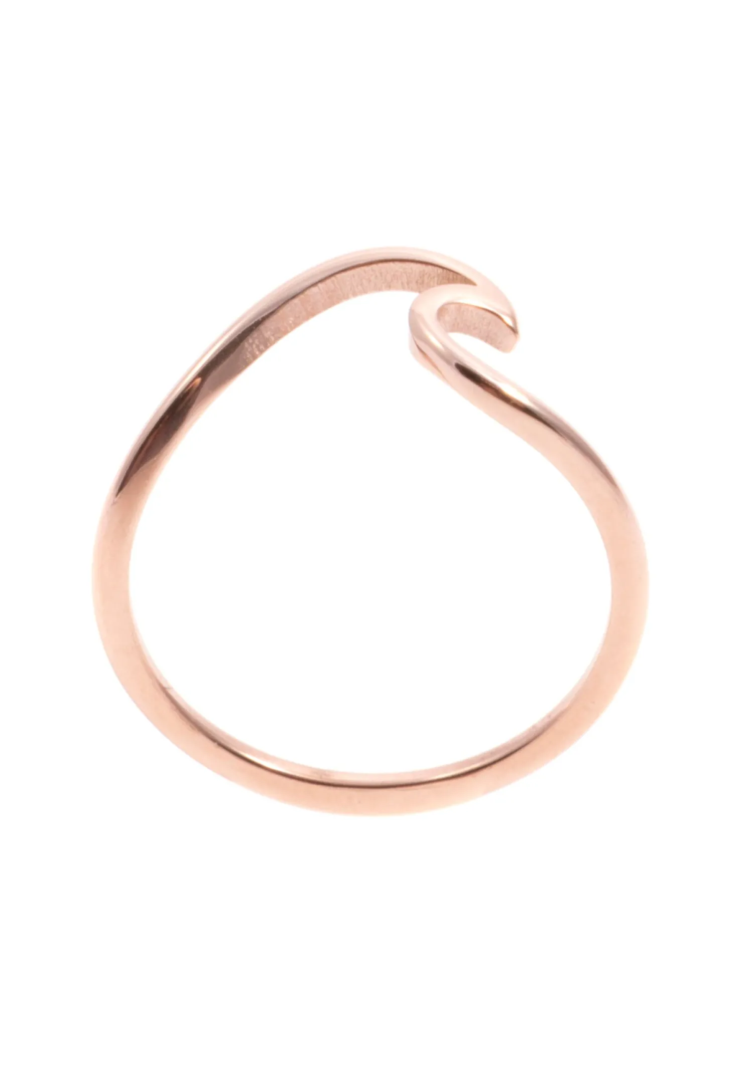 Schlichte Ringe | Hey Happiness Filigraner Wellenförmiger Ring in Rosegold Rose Gold