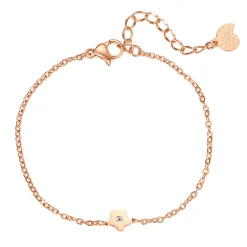 Charm Armbänder | Hey Happiness Filigranes Armband Blume in Gold