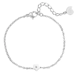 Charm Armbänder | Hey Happiness Filigranes Armband Blume in Gold