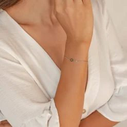 Charm Armbänder | Hey Happiness Filigranes Armband Blume in Gold