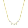 Filigrane Ketten | Hey Happiness Fireworks Zirkonia Kette Vereter Sterlingsilber Gold