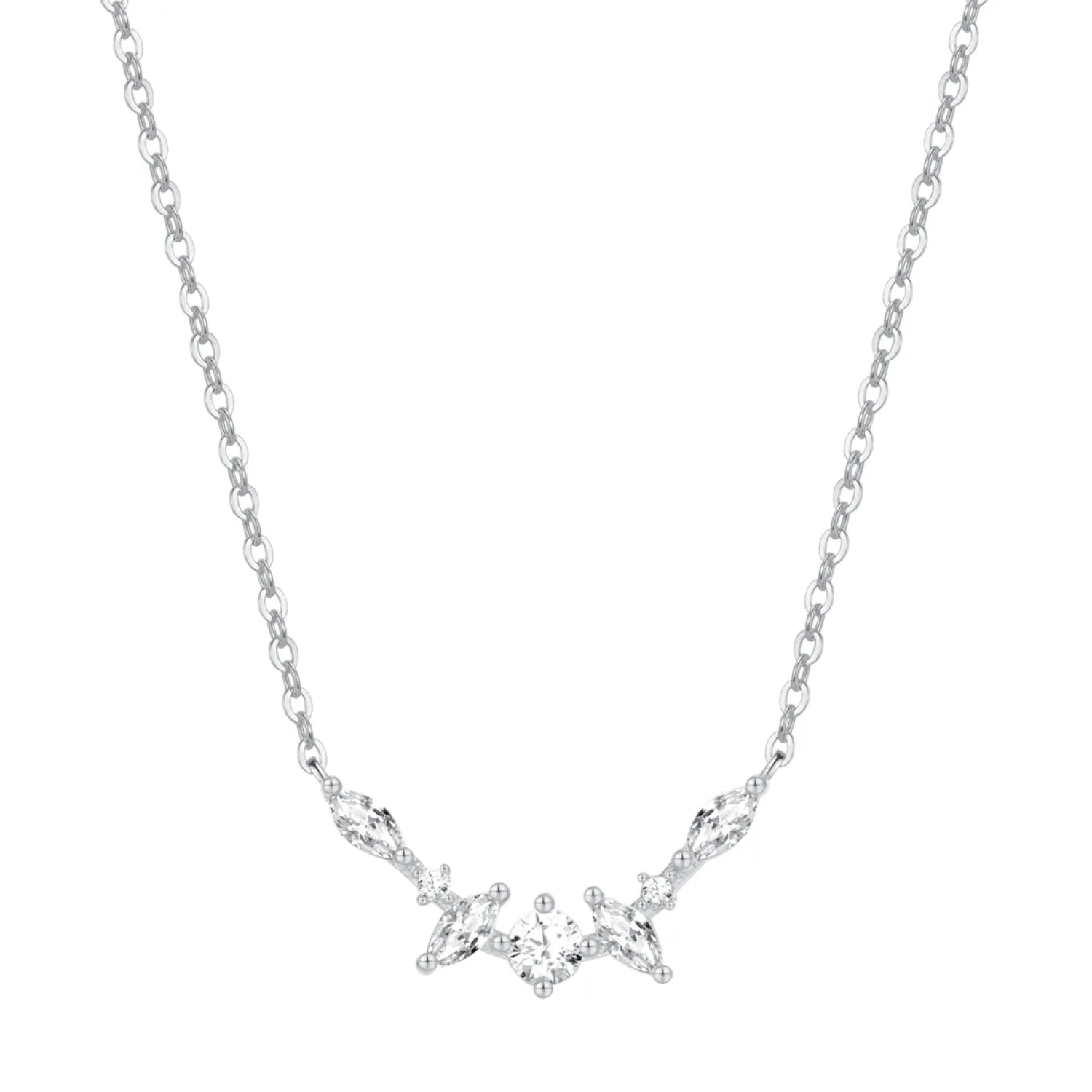 Filigrane Ketten | Hey Happiness Fireworks Zirkonia Kette Sterlingsilber Silver