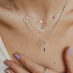 Filigrane Ketten | Hey Happiness Fireworks Zirkonia Kette Sterlingsilber Silver