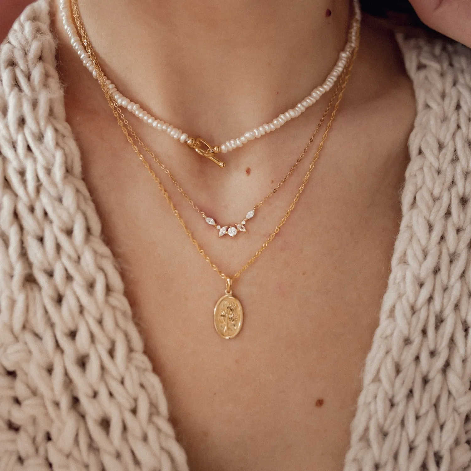 Filigrane Ketten | Hey Happiness Fireworks Zirkonia Kette Vereter Sterlingsilber Gold