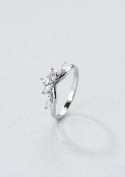 Schlichte Ringe | Hey Happiness Fireworks Zirkonia Ring Sterlingsilber Silver