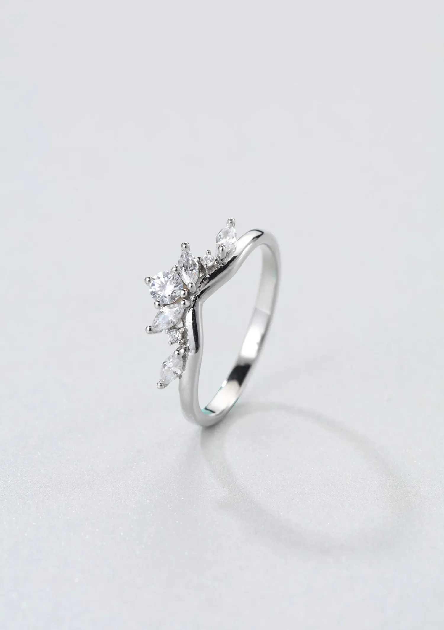 Schlichte Ringe | Hey Happiness Fireworks Zirkonia Ring Sterlingsilber Silver