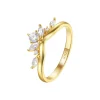 Schlichte Ringe | Hey Happiness Fireworks Zirkonia Ring Vergoldeter Sterlingsilber