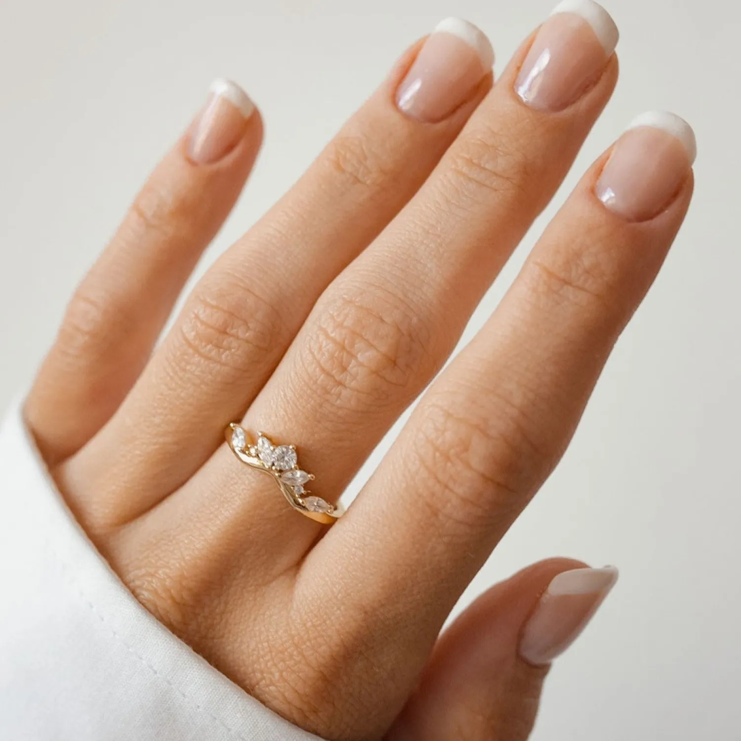 Schlichte Ringe | Hey Happiness Fireworks Zirkonia Ring Vergoldeter Sterlingsilber
