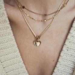 Choker Ketten | Filigrane Ketten | Hey Happiness Flache Rolokette farbe Gold