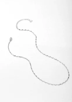 Filigrane Ketten | Hey Happiness Flache Rolokette Silberfarbe Silver